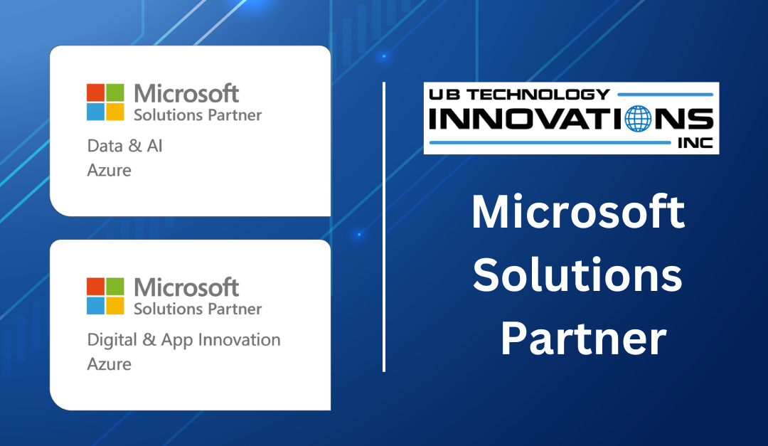 UB Technology Innovations Attains Solution Partner Designation for Data & AI Azure and Digital & App Innovation Azure