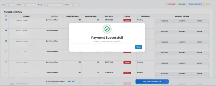 Student Fee Management System